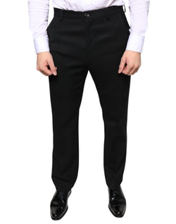 Black Wool Skinny Men Dress Pants Dolce & Gabbana