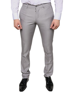 Light Gray Wool Dress Pants Dolce & Gabbana