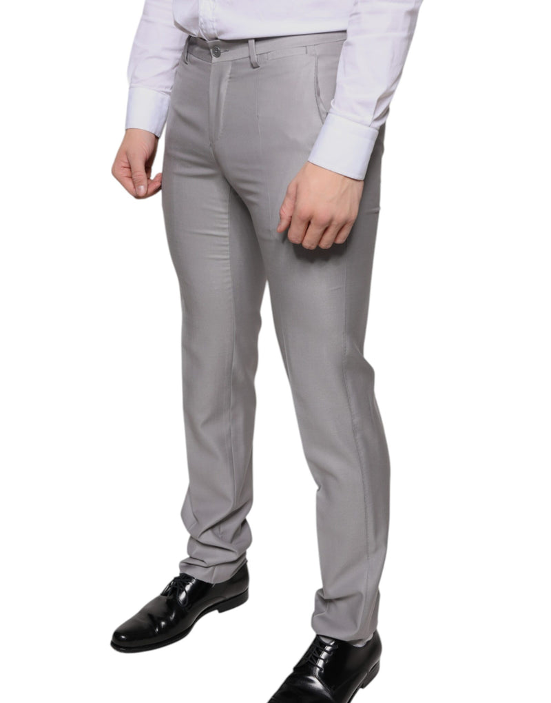 Light Gray Wool Dress Pants Dolce & Gabbana