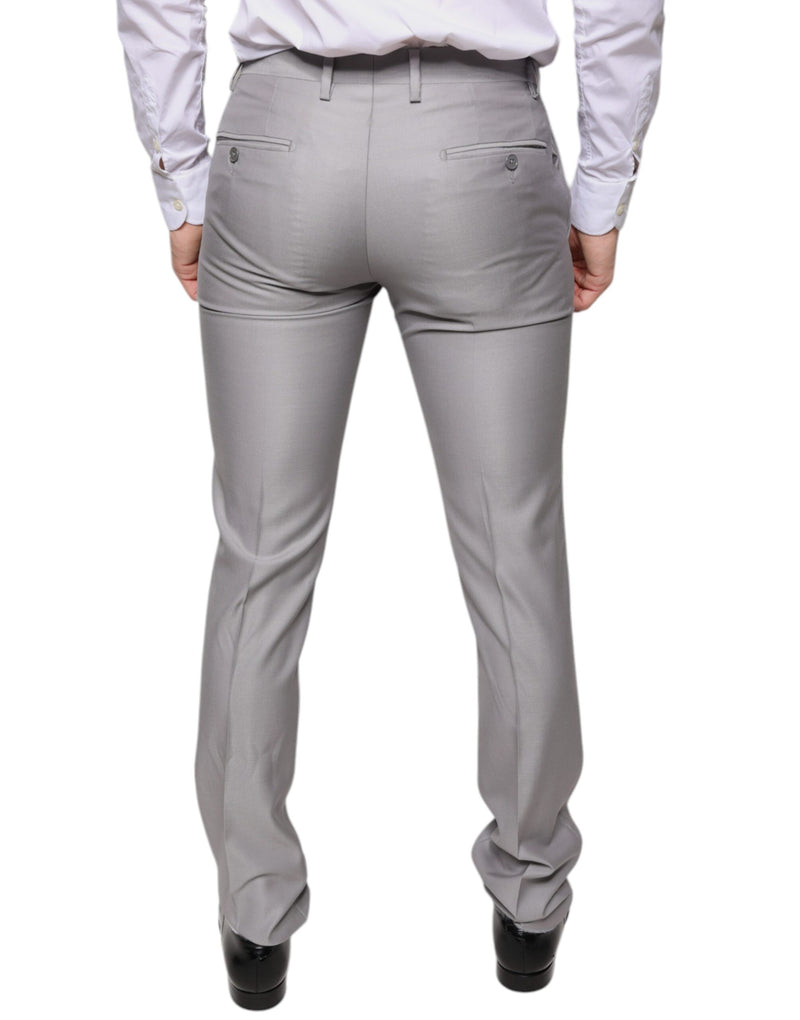 Light Gray Wool Dress Pants Dolce & Gabbana