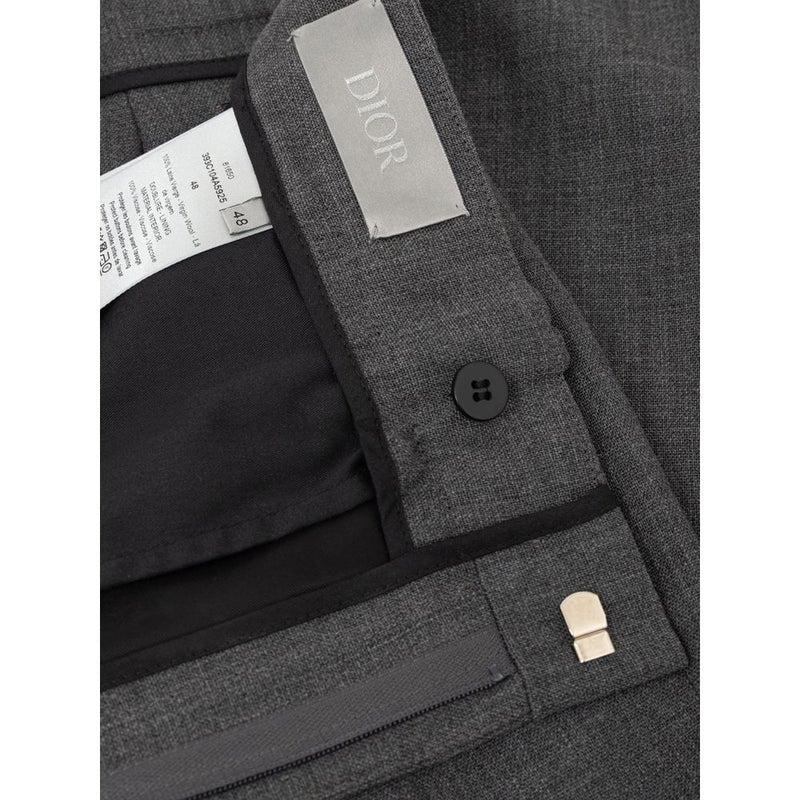 Gray Wool Vergine Jeans & Pant Dior