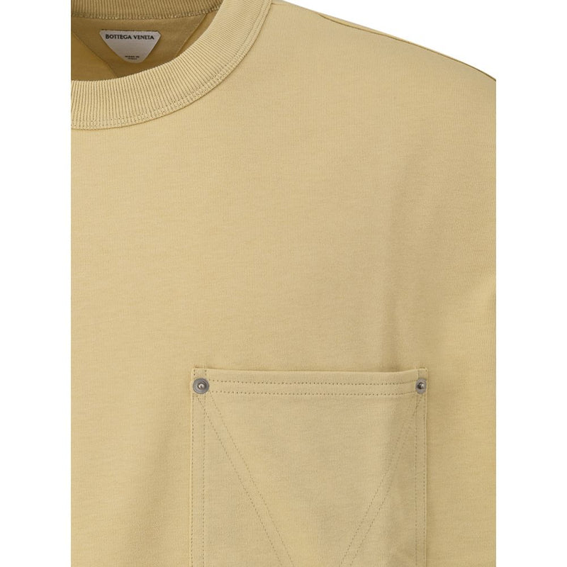 Beige Cotton T-Shirt Bottega Veneta