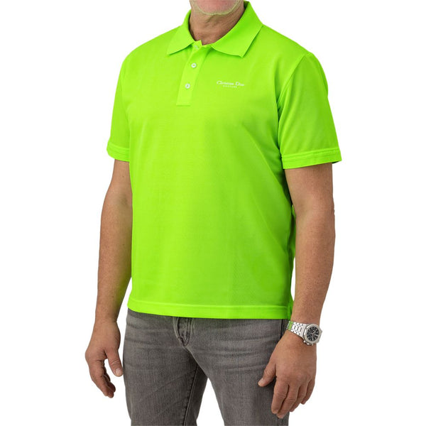 Green Cotton Polo Shirt Dior