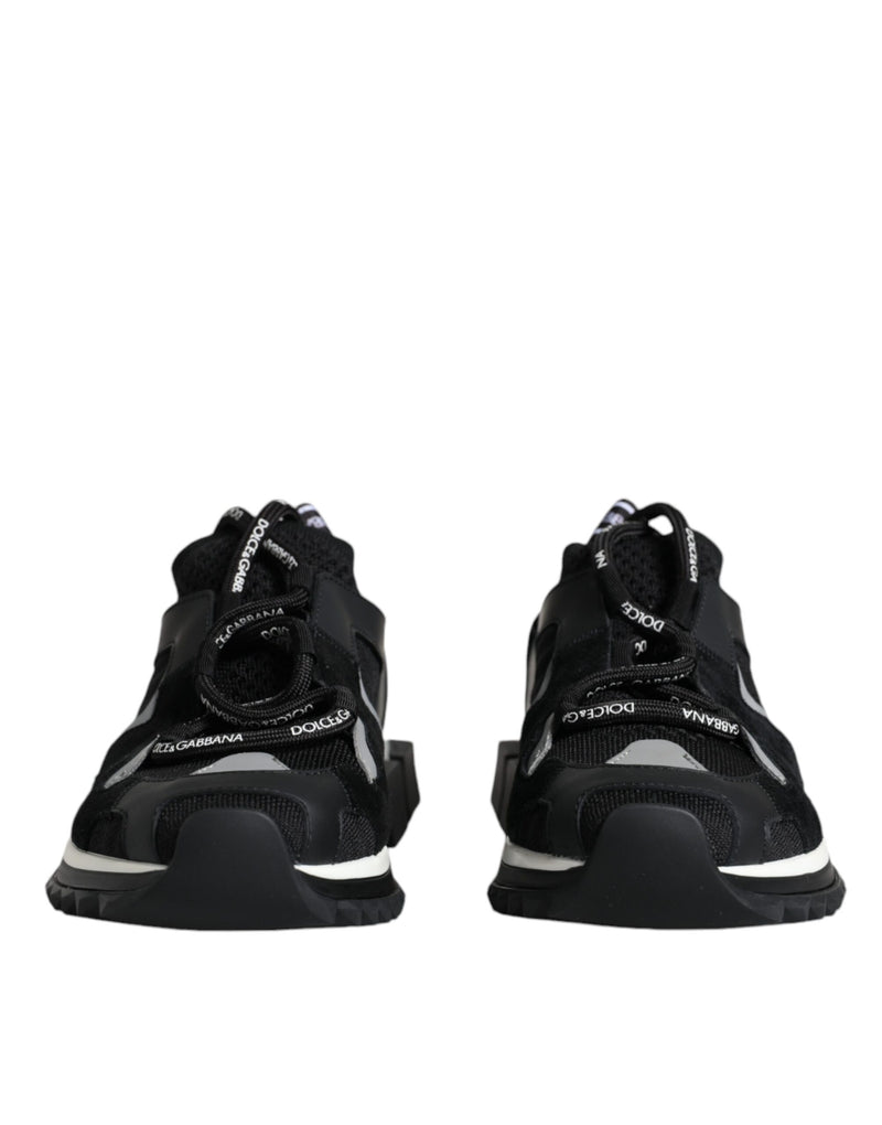 Black Mesh Sorrento Trekking Sneakers Shoes Dolce & Gabbana