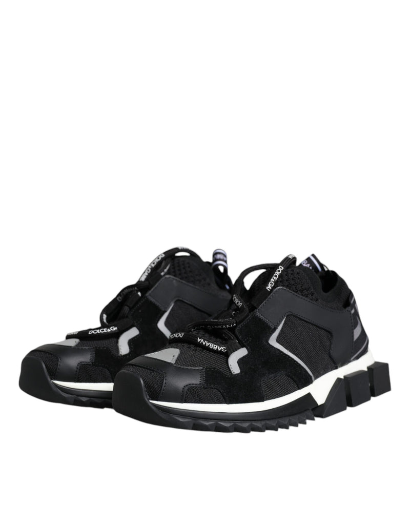 Black Mesh Sorrento Trekking Sneakers Shoes Dolce & Gabbana