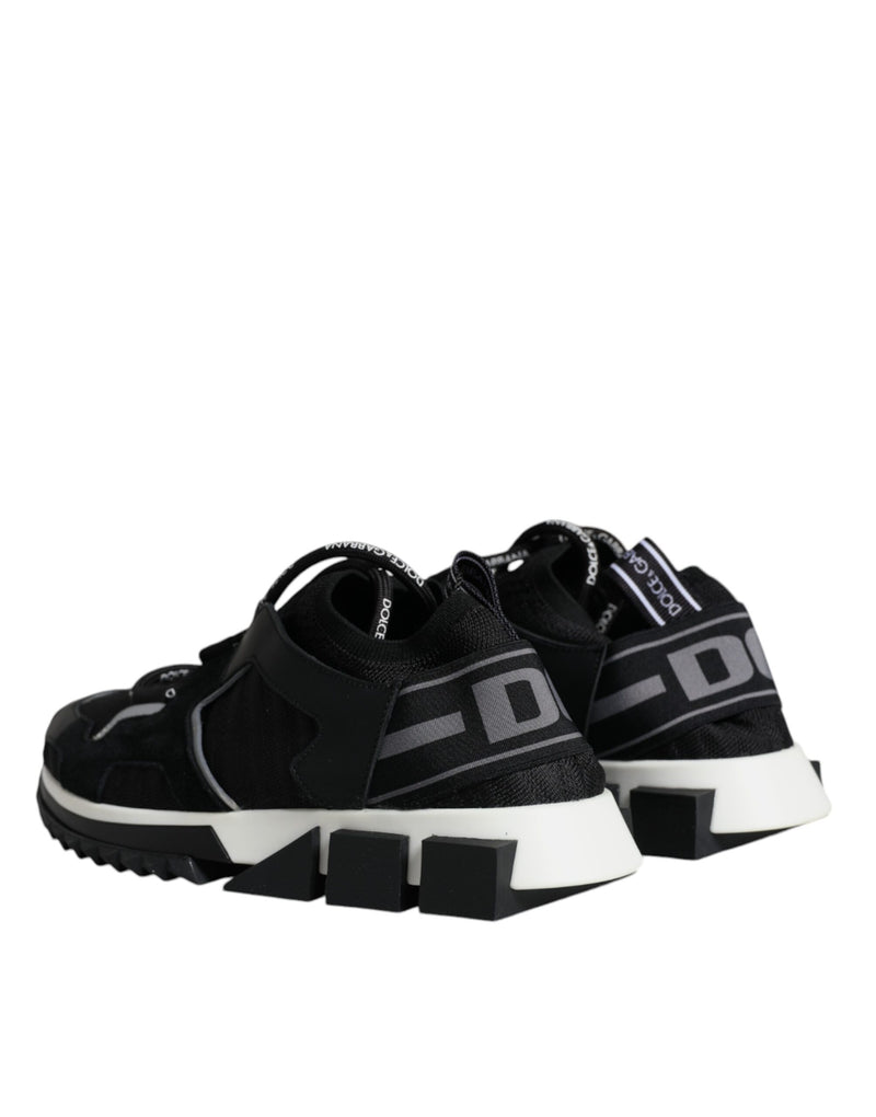 Black Mesh Sorrento Trekking Sneakers Shoes Dolce & Gabbana