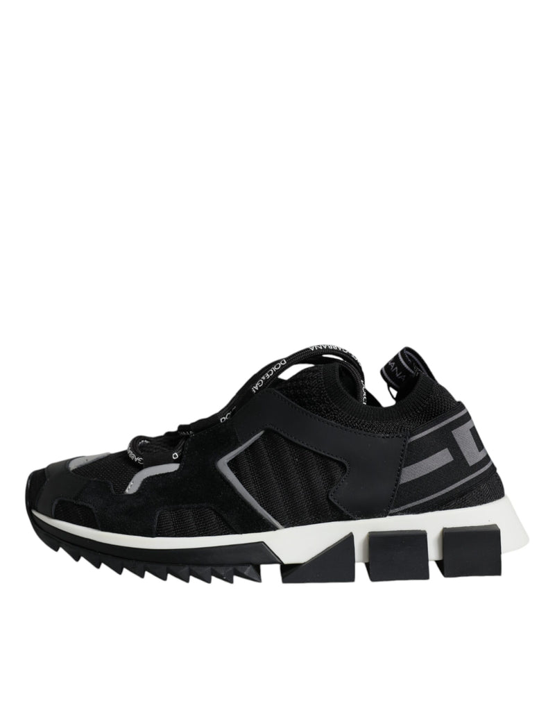 Black Mesh Sorrento Trekking Sneakers Shoes Dolce & Gabbana