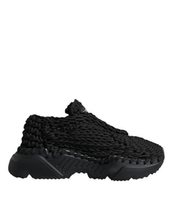 Black Knitted Daymaster Sneakers Shoes Dolce & Gabbana