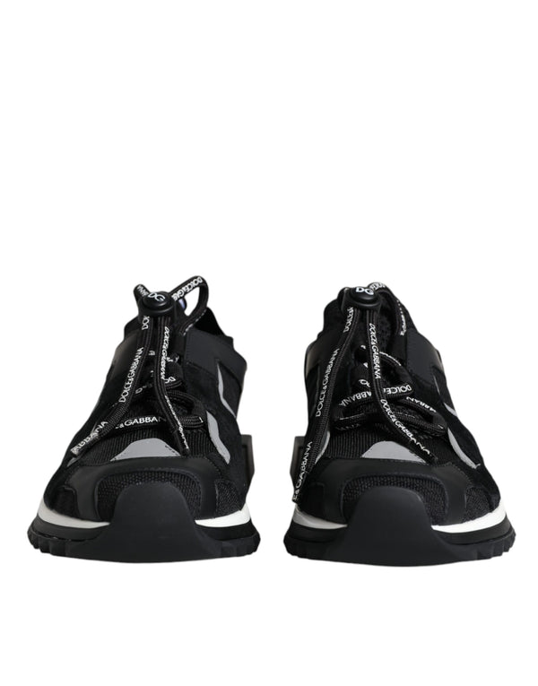 Black Mesh Sorrento Trekking Sneakers Shoes Dolce & Gabbana