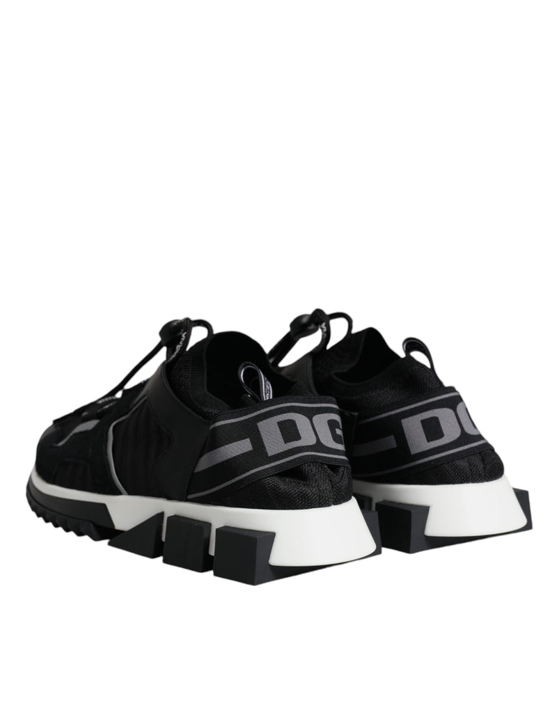 Black Mesh Sorrento Trekking Sneakers Shoes Dolce & Gabbana