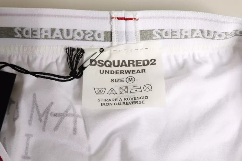 White Cotton Stretch Women Mid Waist Panty Underwear Dsquared²