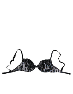 White Leopard Push Up Reggiseno Bra Underwear Roberto Cavalli