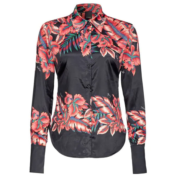 Black Viscose Shirt PINKO