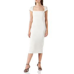 White Viscose Dress PINKO