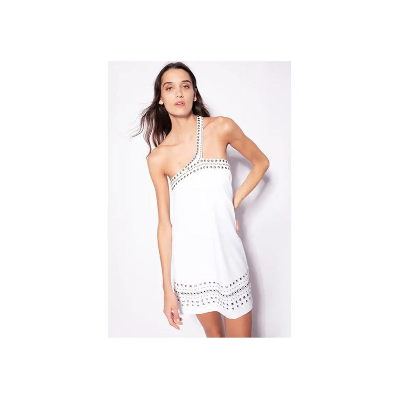 White Polyester Dress PINKO