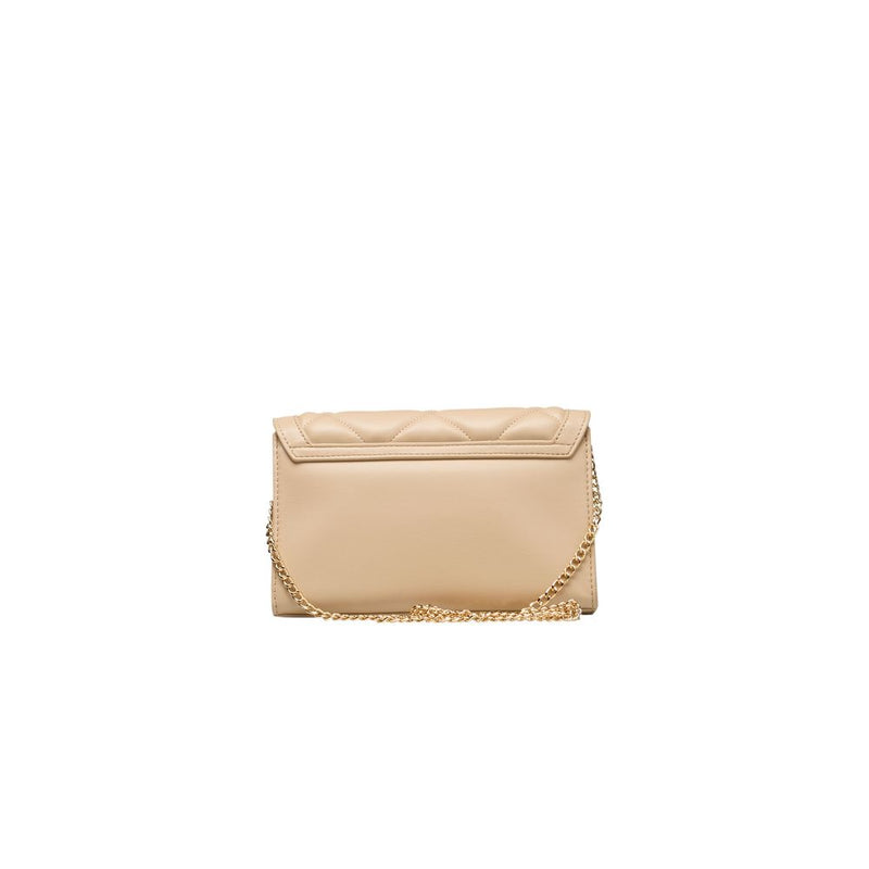 Beige Polyethylene Crossbody Bag Love Moschino