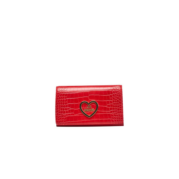 Red Polyethylene Crossbody Bag Love Moschino