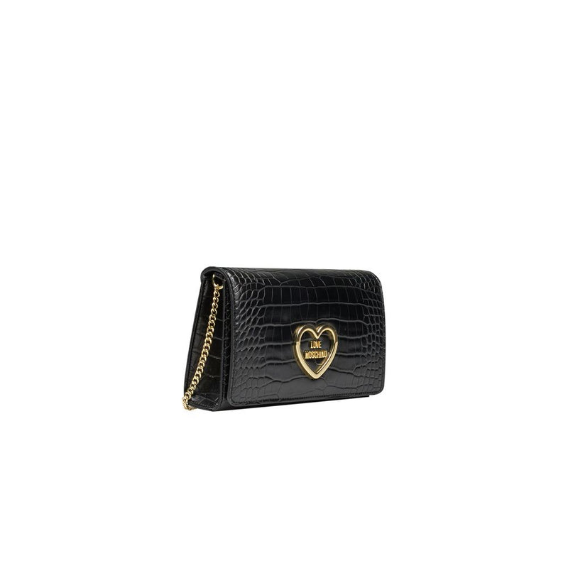 Black Polyethylene Crossbody Bag Love Moschino