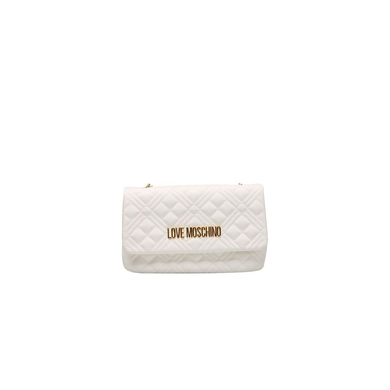 White Polyethylene Crossbody Bag Love Moschino