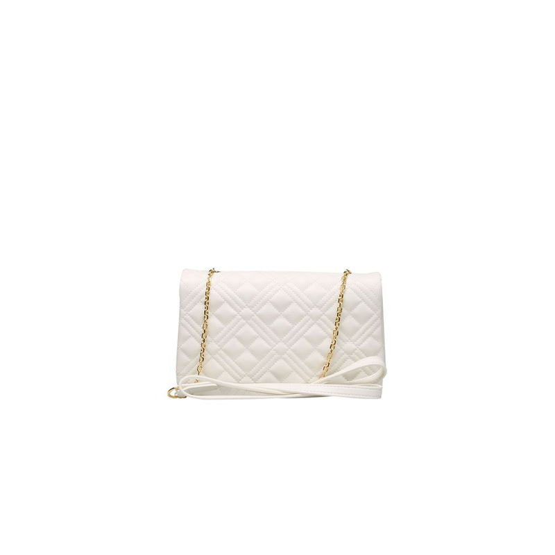 White Polyethylene Crossbody Bag Love Moschino