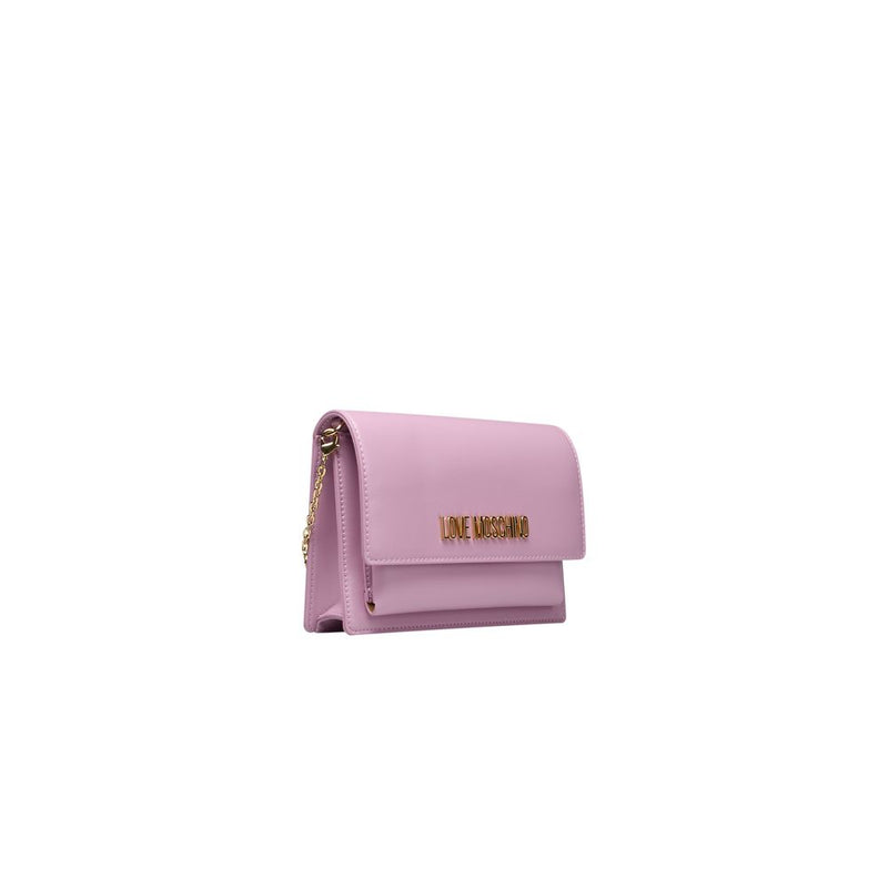 Purple Polyethylene Crossbody Bag Love Moschino