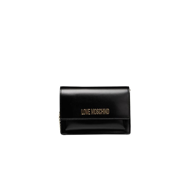 Black Polyethylene Crossbody Bag Love Moschino