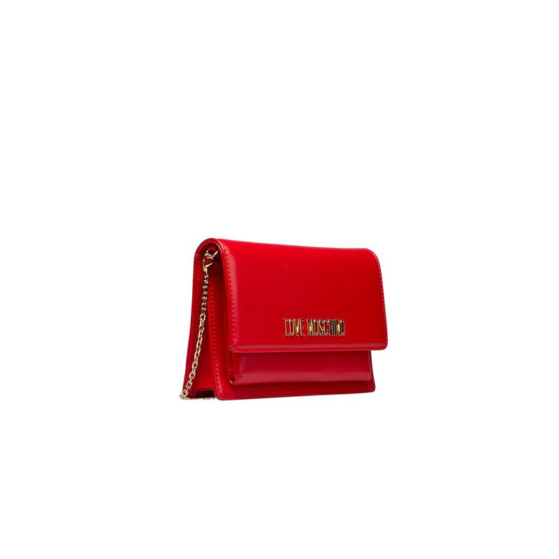 Red Polyethylene Crossbody Bag Love Moschino