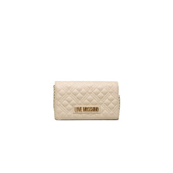 Beige Polyethylene Crossbody Bag Love Moschino