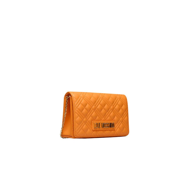 Orange Polyethylene Crossbody Bag Love Moschino