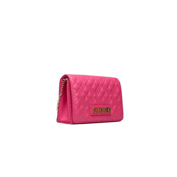 Fuchsia Polyethylene Crossbody Bag Love Moschino