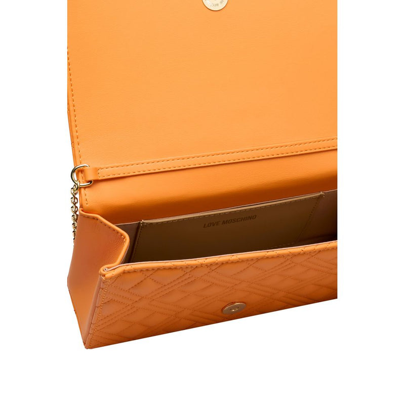 Orange Polyethylene Crossbody Bag Love Moschino