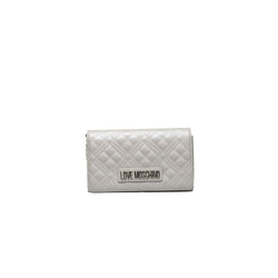 Silver Polyethylene Crossbody Bag Love Moschino