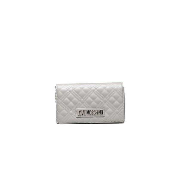 Silver Polyethylene Crossbody Bag Love Moschino