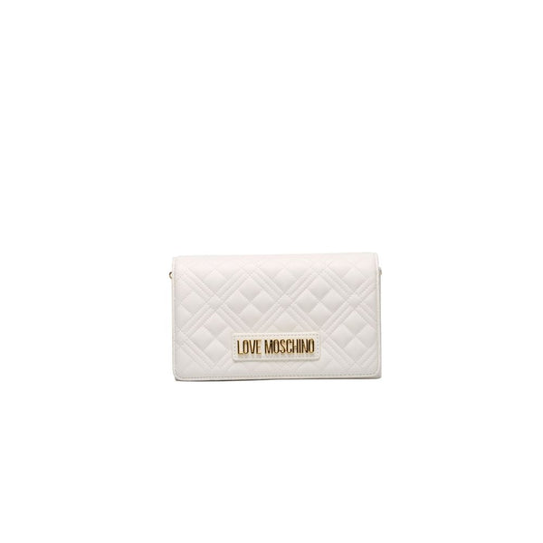 White Polyethylene Crossbody Bag Love Moschino