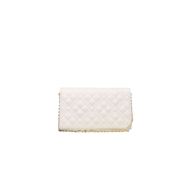 White Polyethylene Crossbody Bag Love Moschino