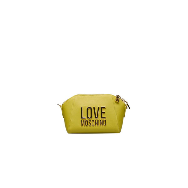 Yellow Polyethylene Crossbody Bag Love Moschino