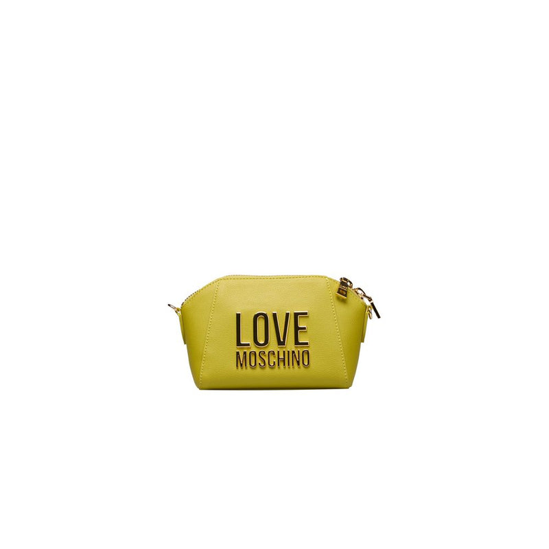 Yellow Polyethylene Crossbody Bag Love Moschino