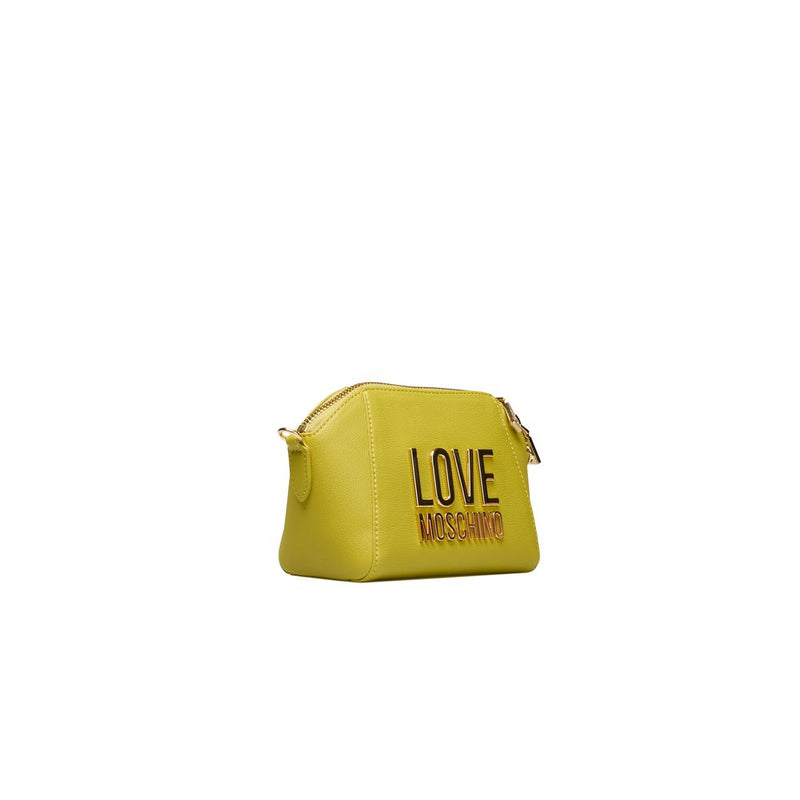 Yellow Polyethylene Crossbody Bag Love Moschino