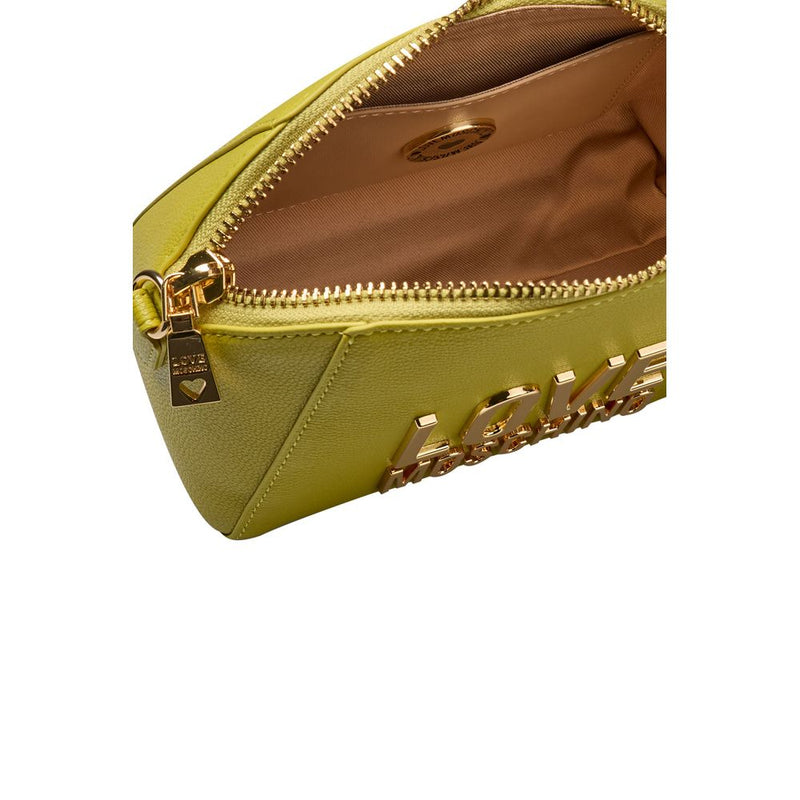 Yellow Polyethylene Crossbody Bag Love Moschino