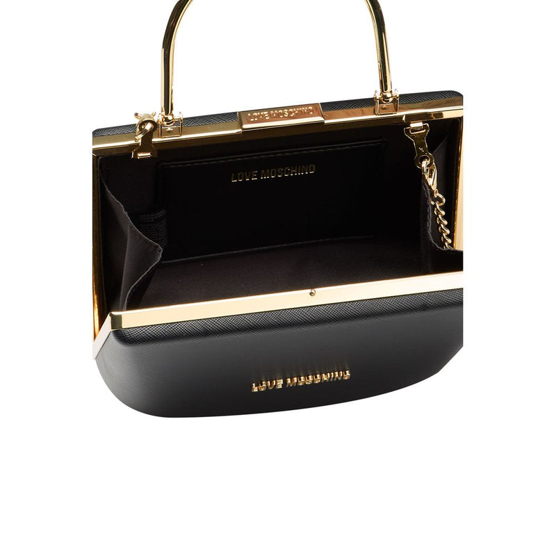 Black Polyethylene Handbag Love Moschino