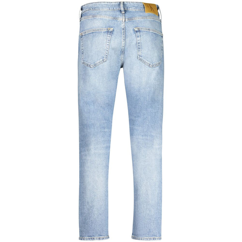 Light Blue Cotton Jeans & Pant Calvin Klein