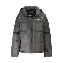 Black Polyester Jackets & Coat Tommy Hilfiger