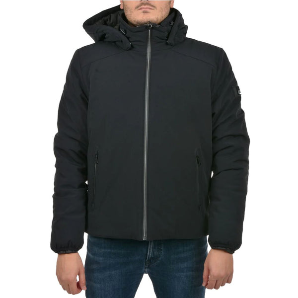 Black Nylon Jacket Yes Zee