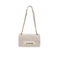 White Polyethylene Crossbody Bag Love Moschino