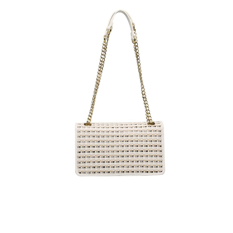 White Polyethylene Crossbody Bag Love Moschino