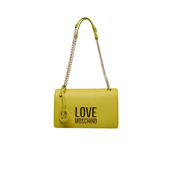 Yellow Polyethylene Crossbody Bag Love Moschino