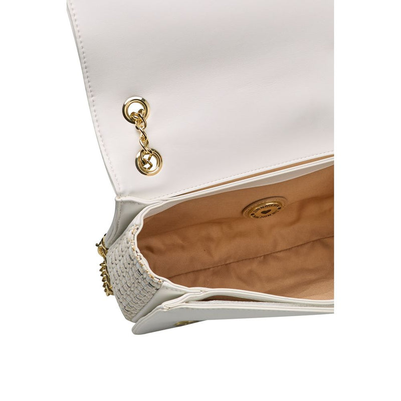 White Polyethylene Crossbody Bag Love Moschino