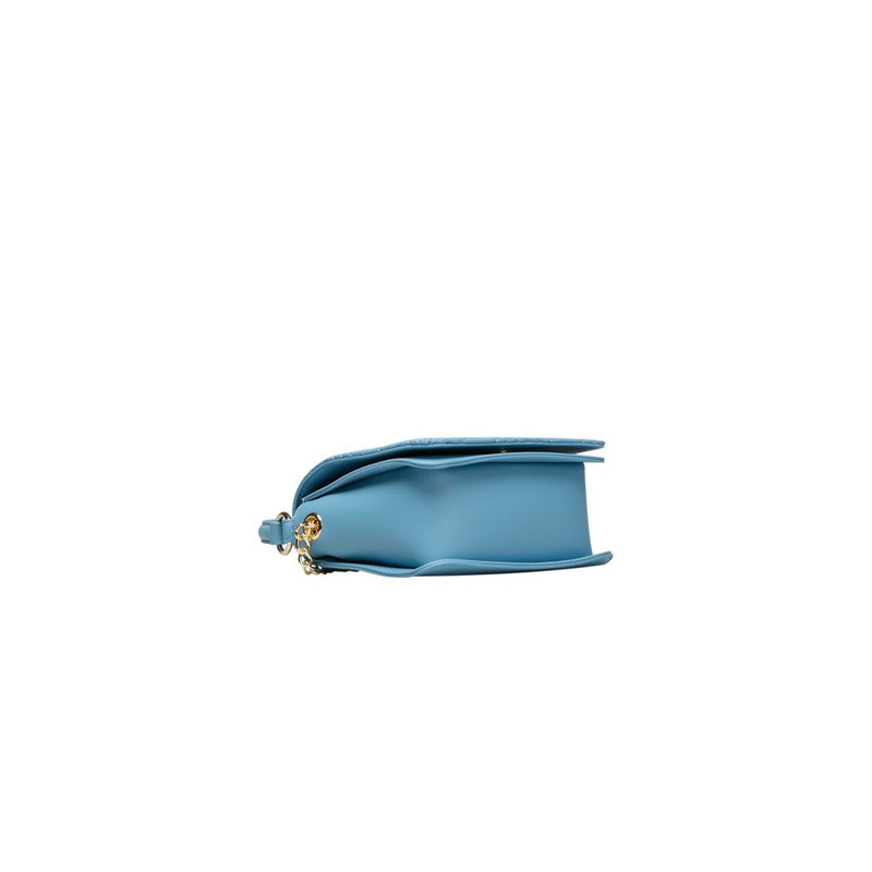 Light Blue Polyethylene Handbag Love Moschino