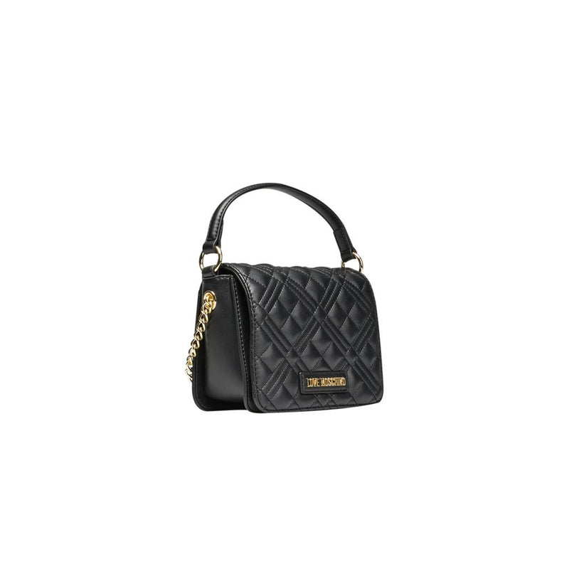 Black Polyethylene Handbag Love Moschino