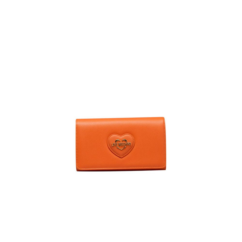 Orange Polyethylene Crossbody Bag Love Moschino